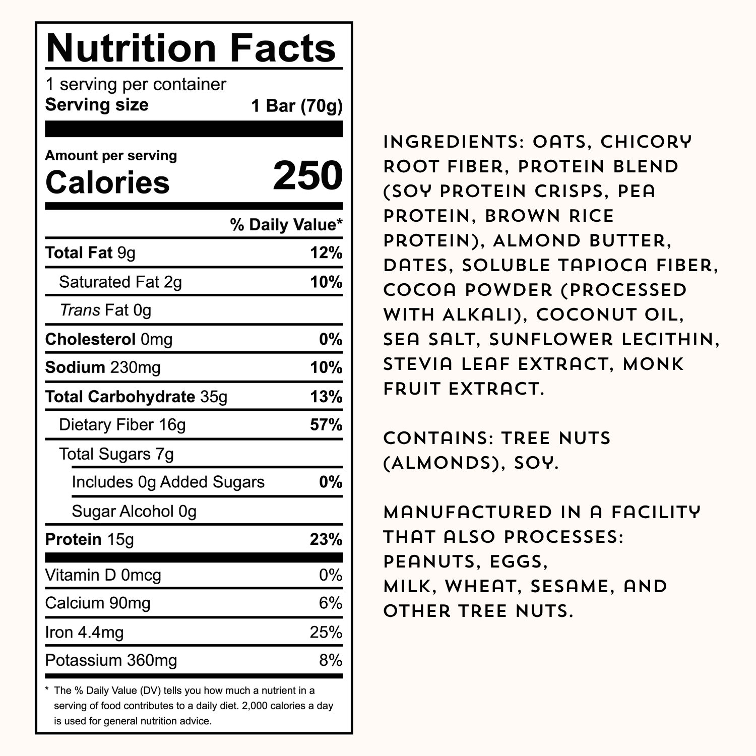 Cacao Almond Crisp Meal Bars
